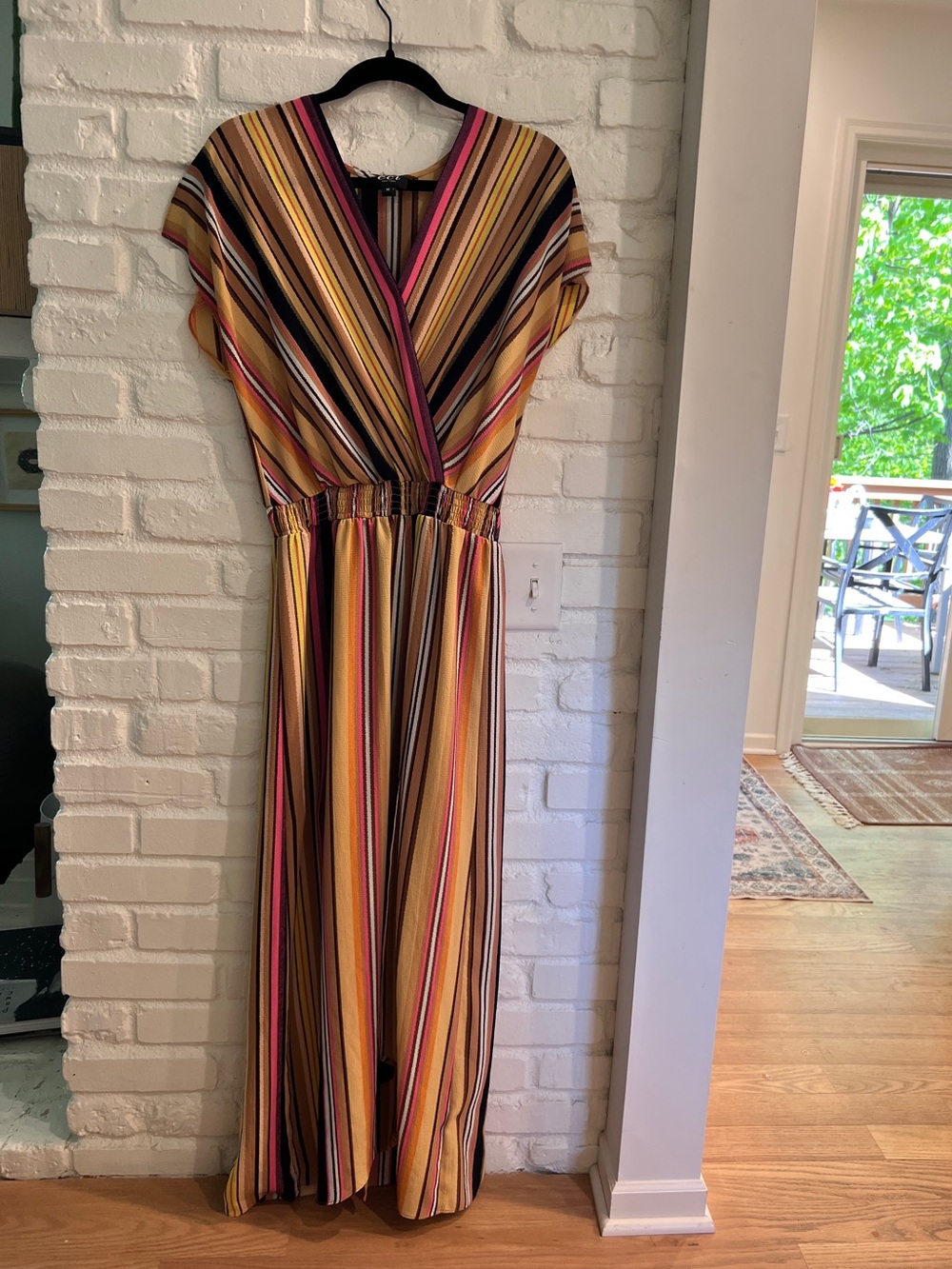 ECI New York Multi-Color Striped Dress